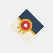 Patriotische Papierservietten mit der Flagge von T (Ecke)