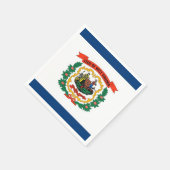 Patriotische Papierservietten mit der Flagge von W (Ecke)