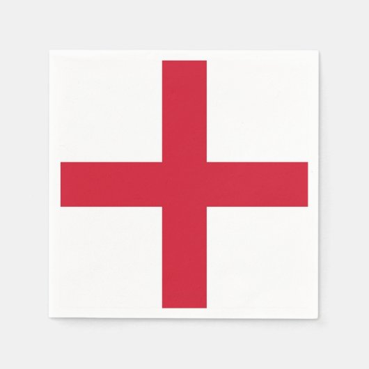 Patriotische Papierservietten mit englischer Flagg (Vorderseite)