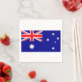 Patriotische Papierservietten mit Flagge Australie (Beispiel)