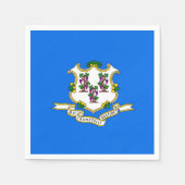 Patriotische Papierservietten mit Flagge von Conne (Vorderseite)