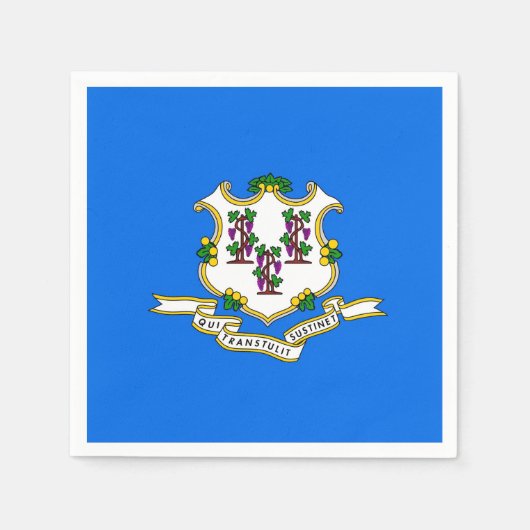 Patriotische Papierservietten mit Flagge von Conne (Vorderseite)