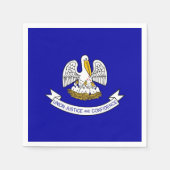 Patriotische Papierservietten mit Flagge von Louis (Vorderseite)