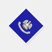 Patriotische Papierservietten mit Flagge von Louis (Ecke)