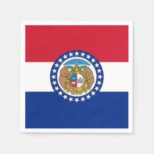 Patriotische Papierservietten mit Flagge von Misso