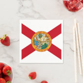 Patriotische Papierservietten mit Florida-Flagge (Beispiel)