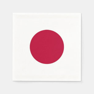 Patriotische Papierservietten mit japanischer Flag
