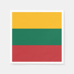 Patriotische Papierservietten mit litauischer Flag