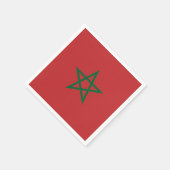 Patriotische Papierservietten mit marokkanischer F (Ecke)