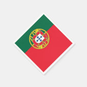 Patriotische Papierservietten mit portugiesischer (Ecke)