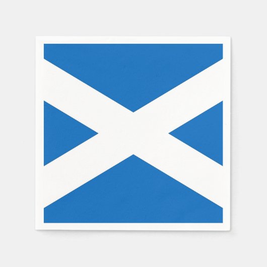 Patriotische Papierservietten mit schottischer Fla (Vorderseite)