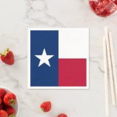Patriotische Papierservietten mit Texas-Flagge (Beispiel)