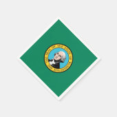 Patriotische Papierservietten unter der Flagge des (Ecke)