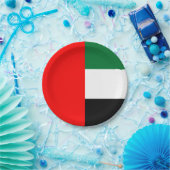 Patriotische Papiertafel mit Flagge der VAE Pappteller (Party)