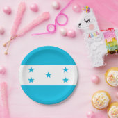 Patriotische Papiertafel mit Flagge von Honduras Pappteller (Party)
