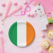 Patriotische Papiertafel mit irischer Flagge Pappteller (Party)