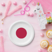 Patriotische Papiertafel mit japanischer Flagge Pappteller (Party)