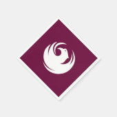 Patriotische Papiertücher mit Flagge von Phoenix C Serviette (Ecke)
