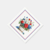 Patriotische Papiertücher Serviette (Ecke)