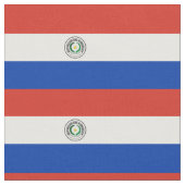Patriotische Paraguay-Flagge Stoff (Nahaufnahme)