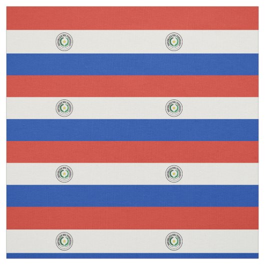 Patriotische Paraguay-Flagge Stoff (Muster)