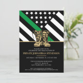 Patriotische Partei für den Abschluss einer militä Einladung (Stehend Vorderseite)