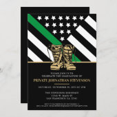 Patriotische Partei für den Abschluss einer militä Einladung (Vorne/Hinten)