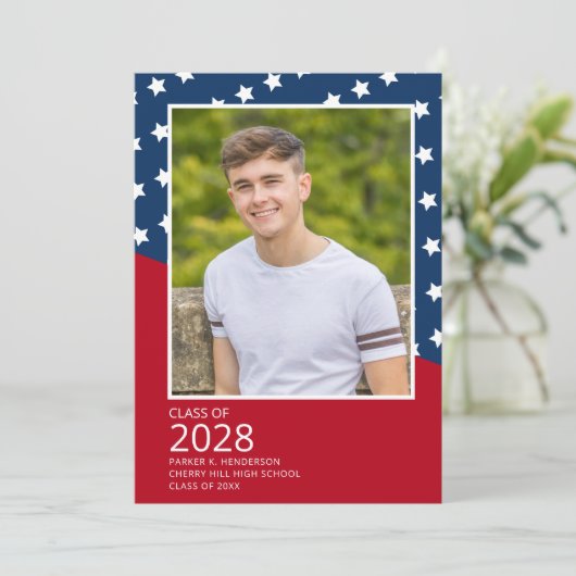 Patriotische Partei für den Abschluss eines militä Einladung (Stehend Vorderseite)