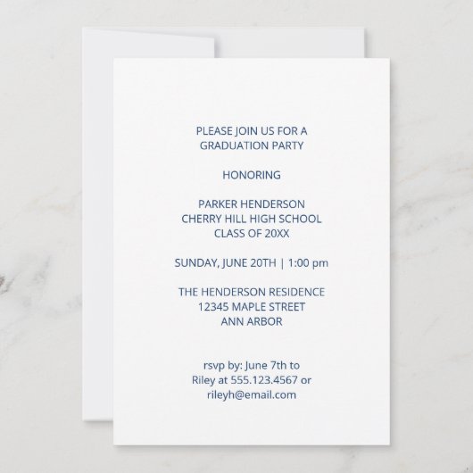 Patriotische Partei für den Abschluss eines militä Einladung (Rückseite)