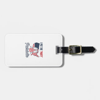 Patriotische Partei Zitat USA-Flagge Champagner Ve Gepäckanhänger