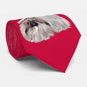 Patriotische Pekingese Krawatte (Gerollt)