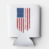 Patriotische Personalisierte USA Freiheit mit Adle Dosenkühler (Rückseite)