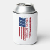 Patriotische Personalisierte USA Freiheit mit Adle Dosenkühler (Kanne Rückseite)