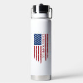 Patriotische Personalisierte USA Freiheit mit Adle Trinkflasche (Hinten)