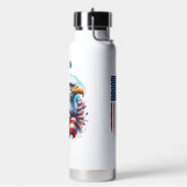 Patriotische Personalisierte USA Freiheit mit Adle Trinkflasche (Links)