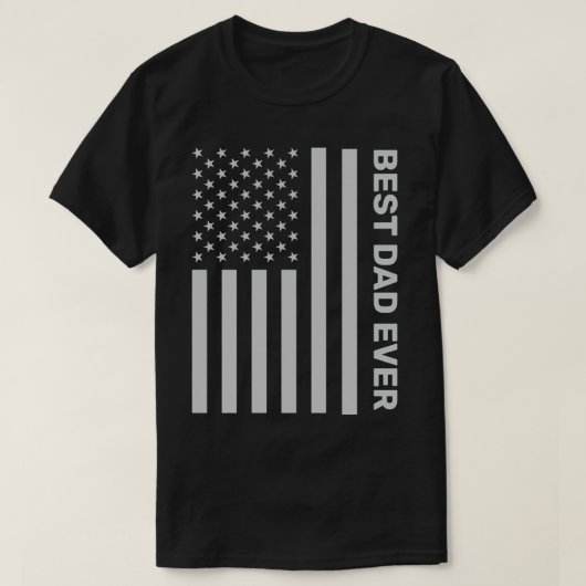 Patriotische Personalisierte Vatertagsflagge T-Shirt (Design vorne)