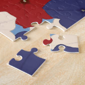 Patriotische Petunien Puzzle (Seite)