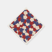 Patriotische Petunien Serviette (Ecke)