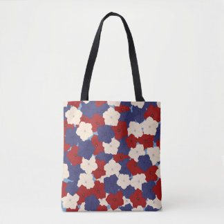 Patriotische Petunien-Tasche Tasche