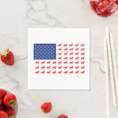 Patriotische Pferde Serviette (Beispiel)