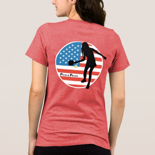patriotische Pickle Tri-Blend Shirt (Rückseite)