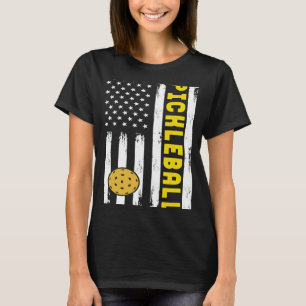 Patriotische Pickleball Sportbekleidung Frauen Män T-Shirt