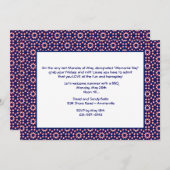 Patriotische Pinwheels Einladung (Vorne/Hinten)