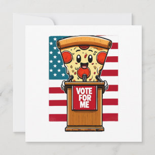 patriotische Pizza wähle mich
