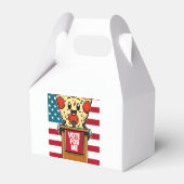 patriotische Pizzabstimmung für mich Geschenkschachtel (Rückseite)