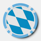 Patriotische Poker-Chips mit der Flagge Bayerns Pokerchips (Rückseite)