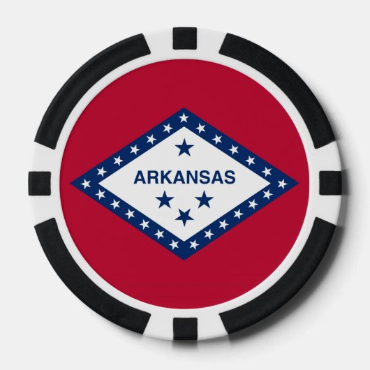 Patriotische Poker-Chips mit der Flagge von Arkans Pokerchips (Vorderseite)