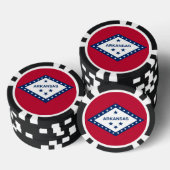 Patriotische Poker-Chips mit der Flagge von Arkans Pokerchips (Stapel)