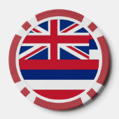 Patriotische Poker-Chips mit Fahne Hawaii Pokerchips (Rückseite)