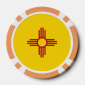 Patriotische Poker-Chips mit Fahne in New Mexico Pokerchips (Rückseite)